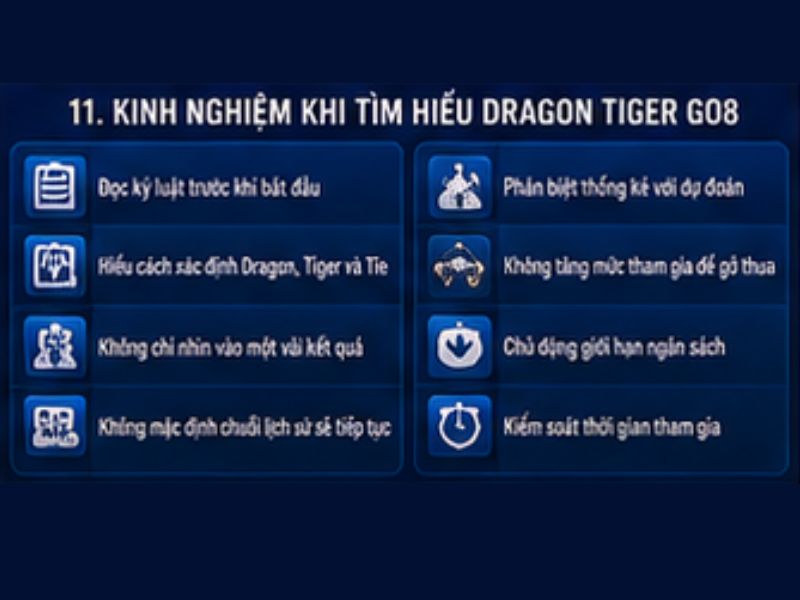 Kinh Nghiệm Khi Tìm Hiểu Dragon Tiger GO8