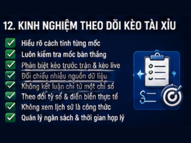 Kinh Nghiệm Theo Dõi Kèo Tài Xỉu GO8